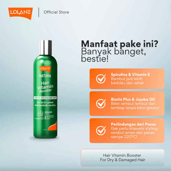  Lolane Hair Vitamin Booster For Dry & Damaged Hair