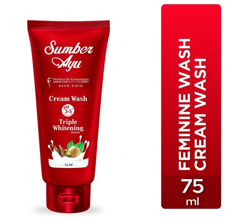 Unza Vitalis Sumber Ayu Cream Wash dengan Whitening Extract