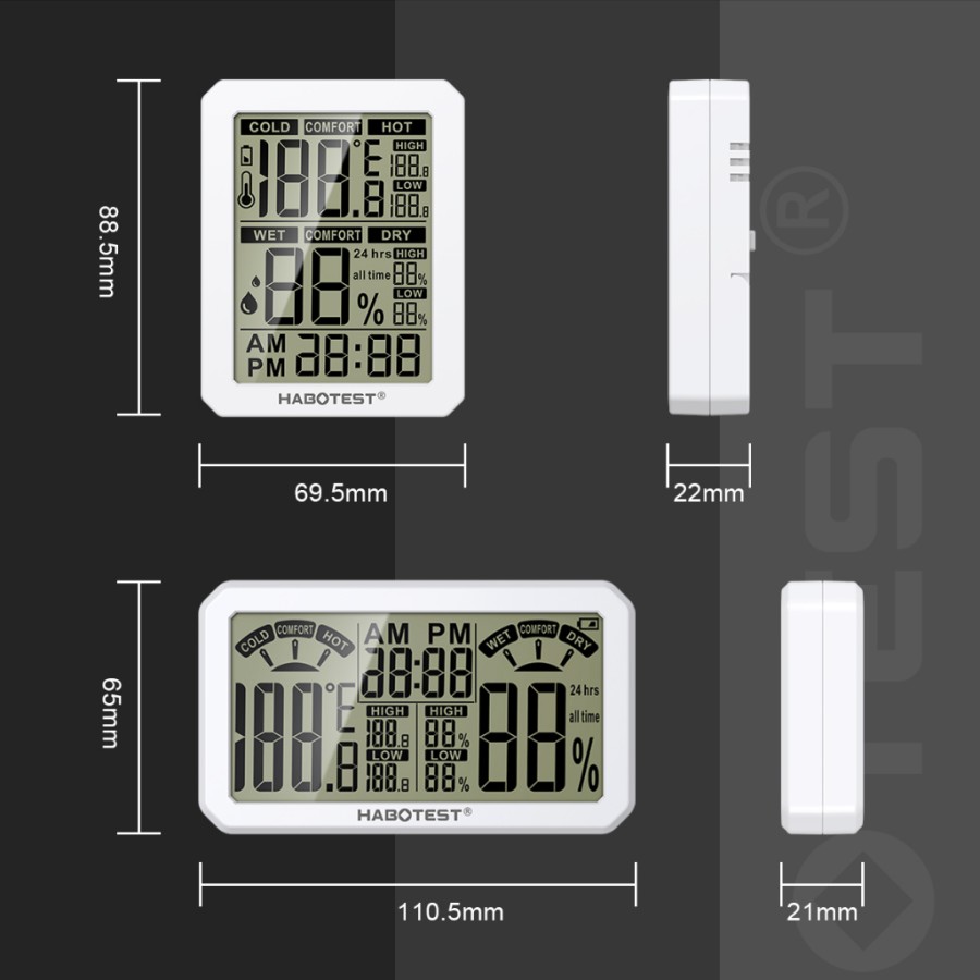 Dongguan Habotest Instrument Technology HABOTEST Hygrometer Thermometer Humidity Meter  HT682
