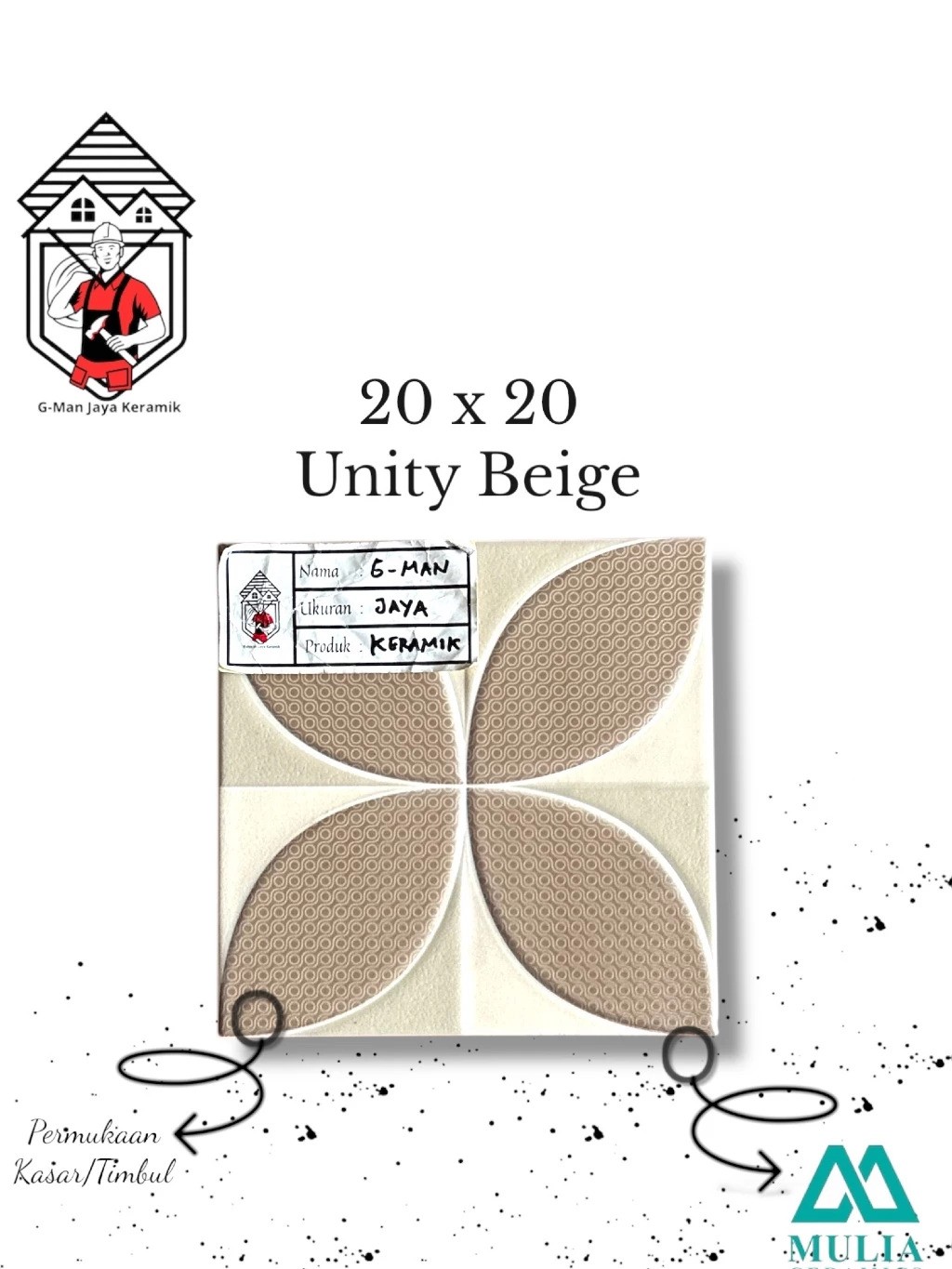 Mulia Ceramics Unity Beige