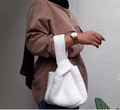 BY HURRA Hana Knot Bag Monochrome Series