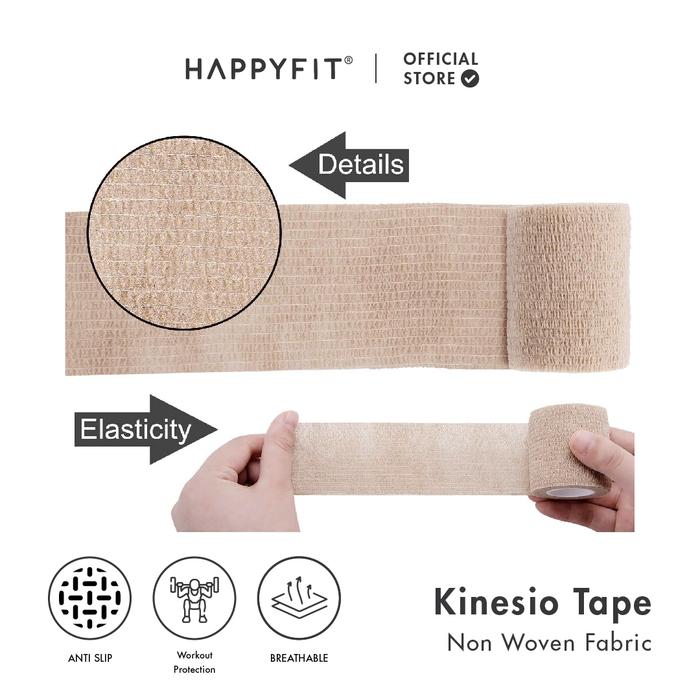 HappyFit Kinesio Tape Non-Woven Fabric 10 cm x 4,5 m 2