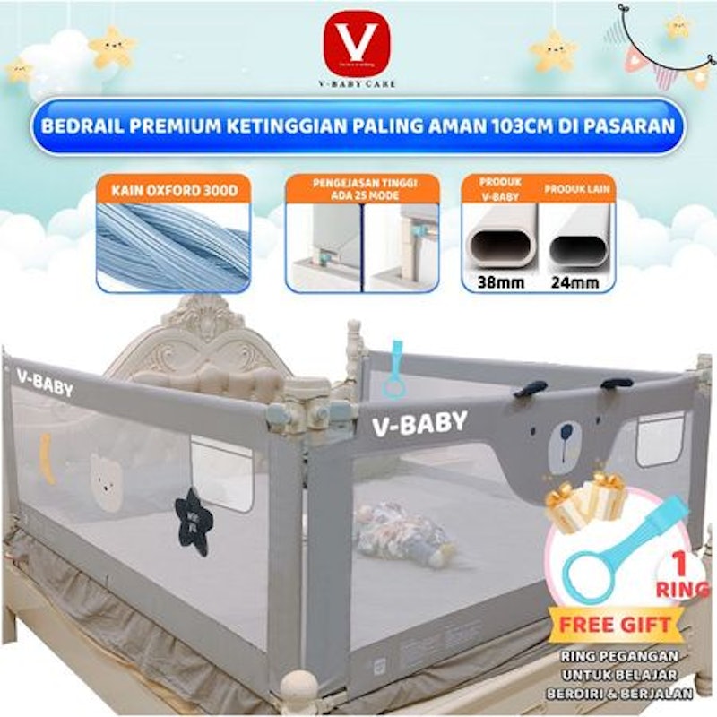 V-Baby Care Baby Bedrail 5