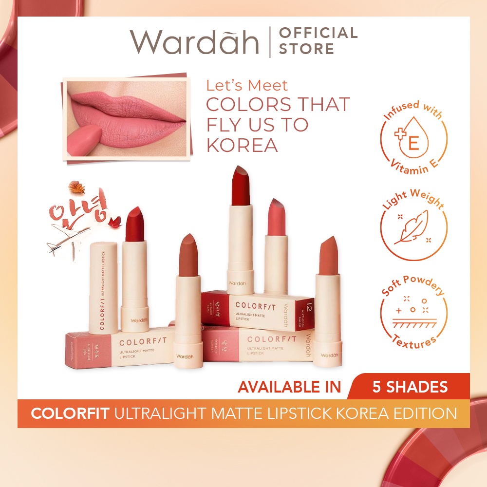 Wardah Colorft Ultralight Matte Lipstick Korea Edition 09 Romantic Namsan
