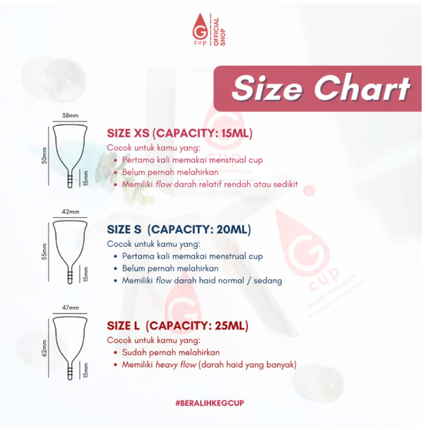 G Menstrual Cup G Cup Reusable Menstrual Cup