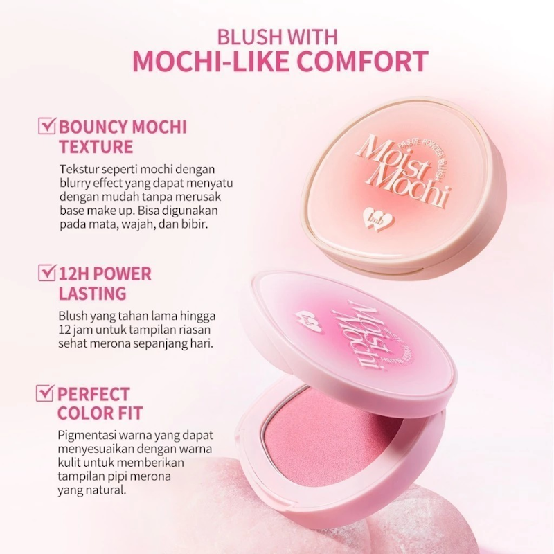 Moist Mochi Paste Powder Blush 01 Berry Lava 2