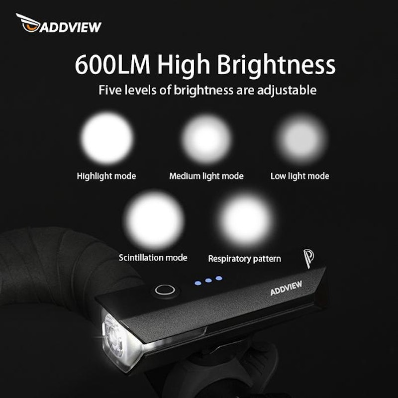 ADDVIEW Ride Vision Headlight Corvus-600 4