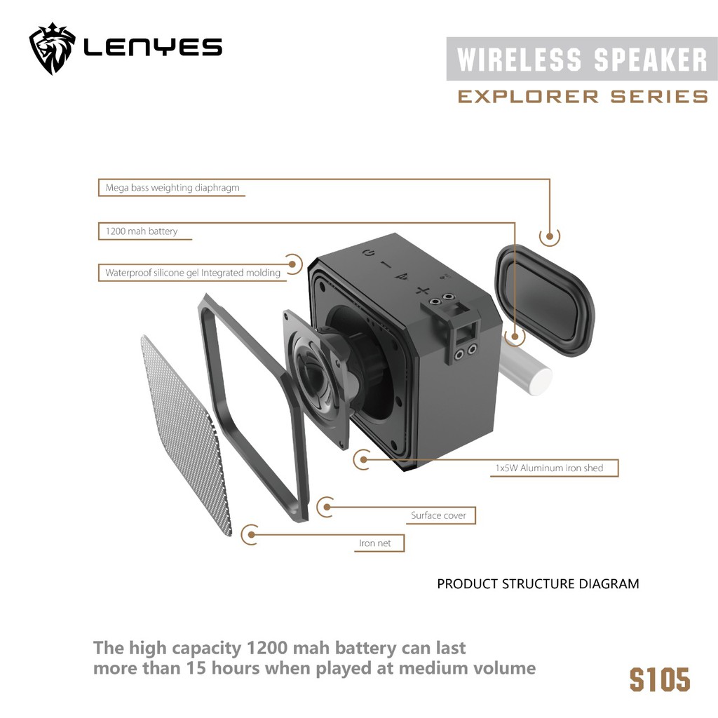 Lenyes Wireless Speaker 4