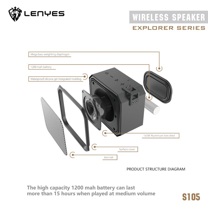 Lenyes Wireless Speaker 4