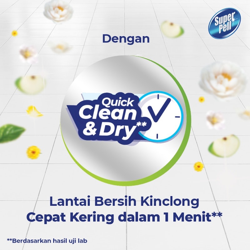 Super Pell Pembersih Lantai Fresh Apple 5