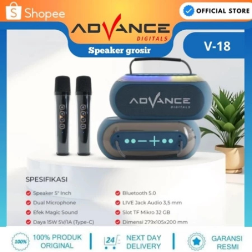 Advance Digitals Advance Portable Bluetooth Speaker V18