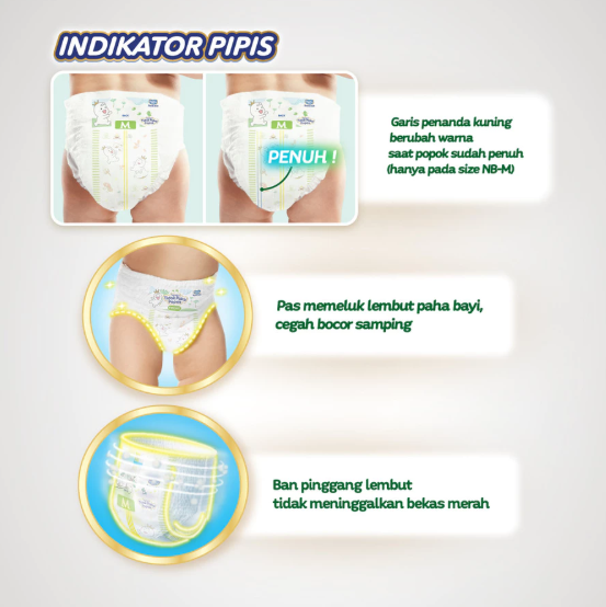 Unicharm Indonesia MamyPoko Pants Royal Soft Organic Cotton S