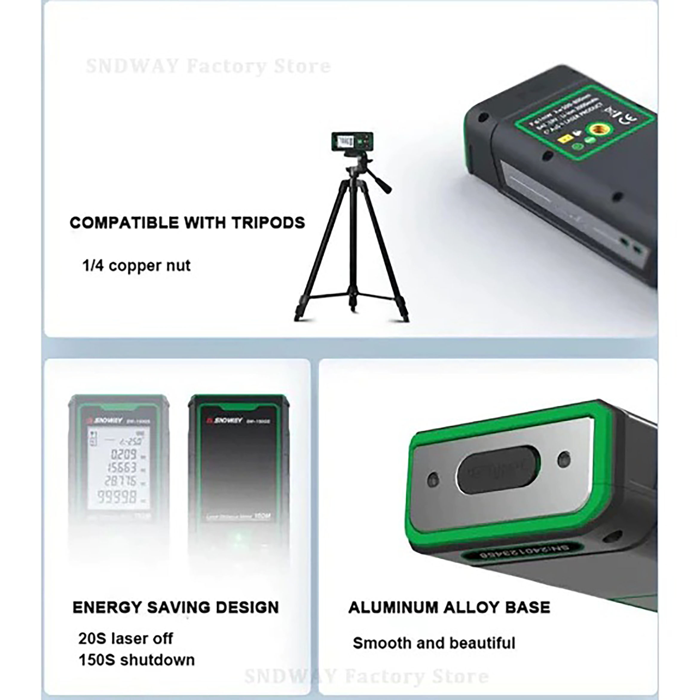 Dongguan Sndway Electronic SNDWAY Meteran Digital Green Laser SW-50G