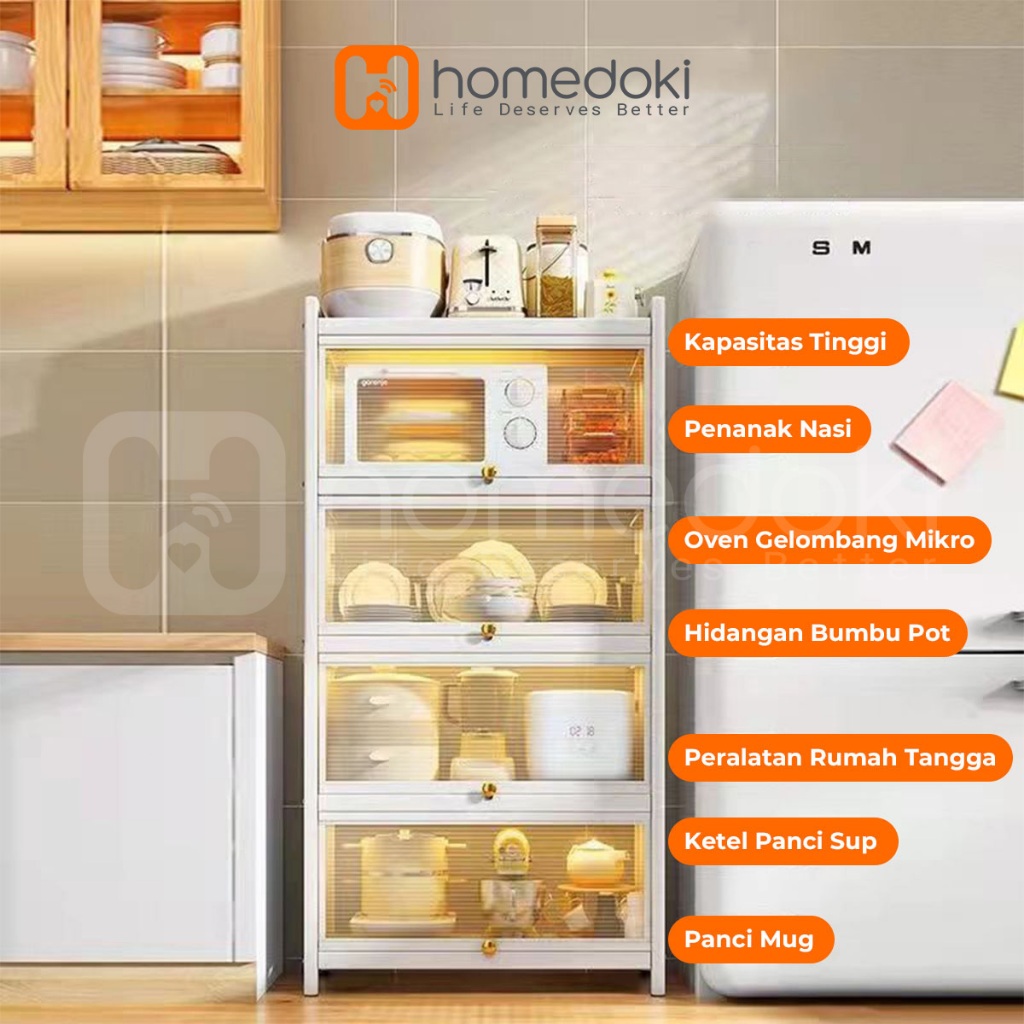 Homedoki Rak Piring Tertutup
