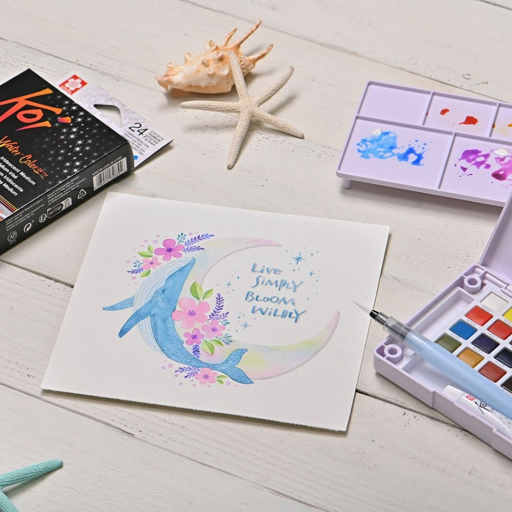 Sakura Color Products Sakura Koi Water Colors Pocket Field Sketch Box 24 Colors