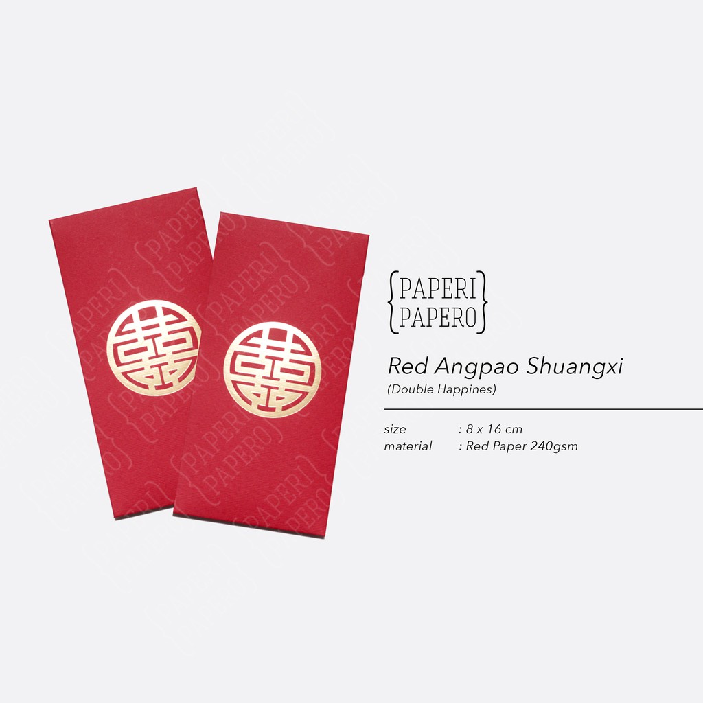 Paperi Papero  Amplop Angpao Shuangxi (Double Happines) 