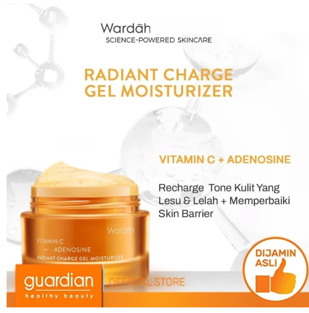 Paragon Technology and Innovation Wardah Vitamin C + Adenosine Radiant Charge Gel Moisturizer 
