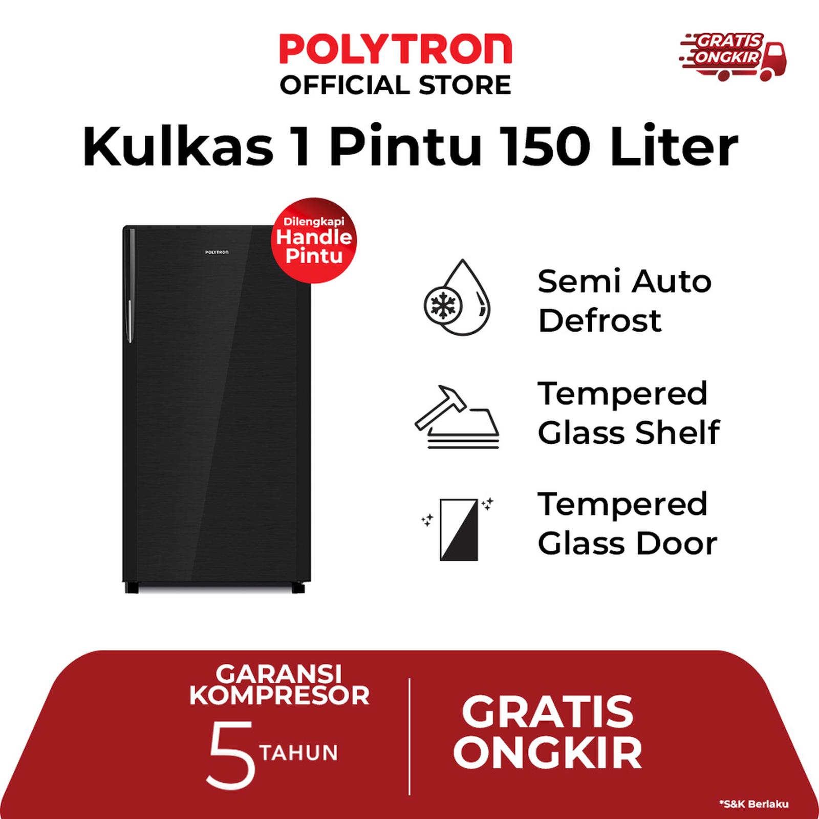 Polytron Kulkas 1 Pintu Belleza 150 Liter PRA 15DMY