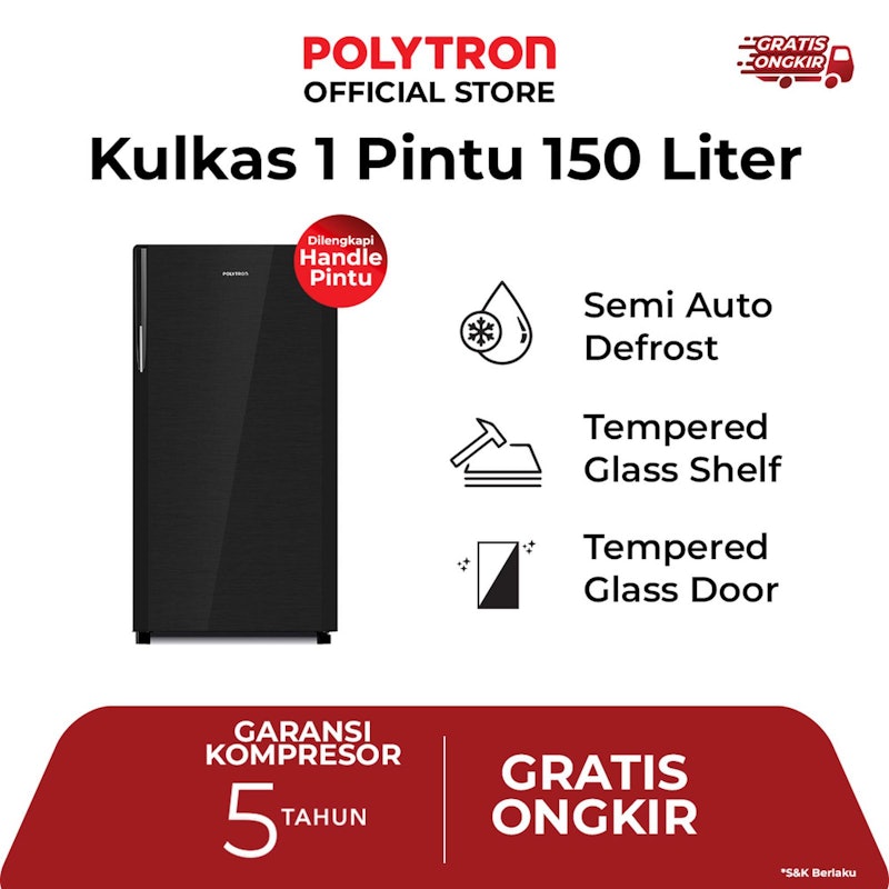 Kulkas 1 Pintu Belleza 150 Liter 4