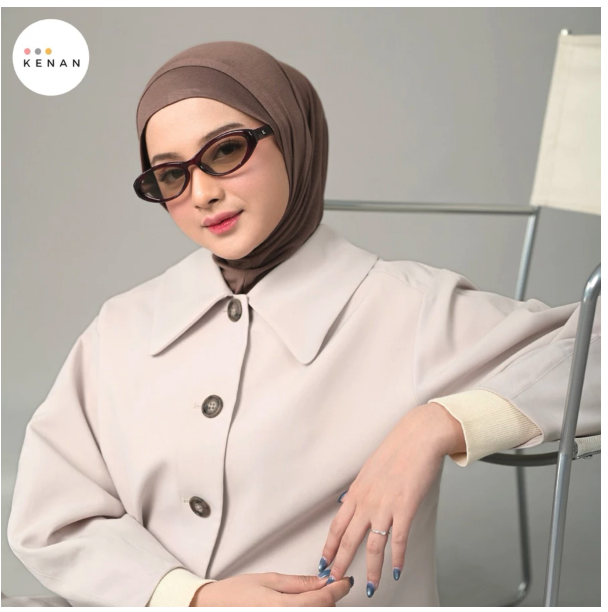Kenan Hijab Indonesia KENAN Avilea Instan Hijab Bergo Soft Ped Airflow Cooltech