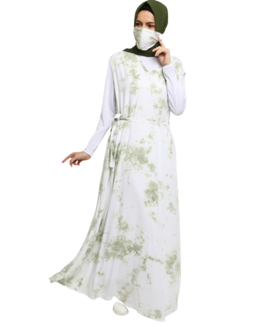 Le Najwa Gamis Fashion Muslim Lavina Dress Tie Dye