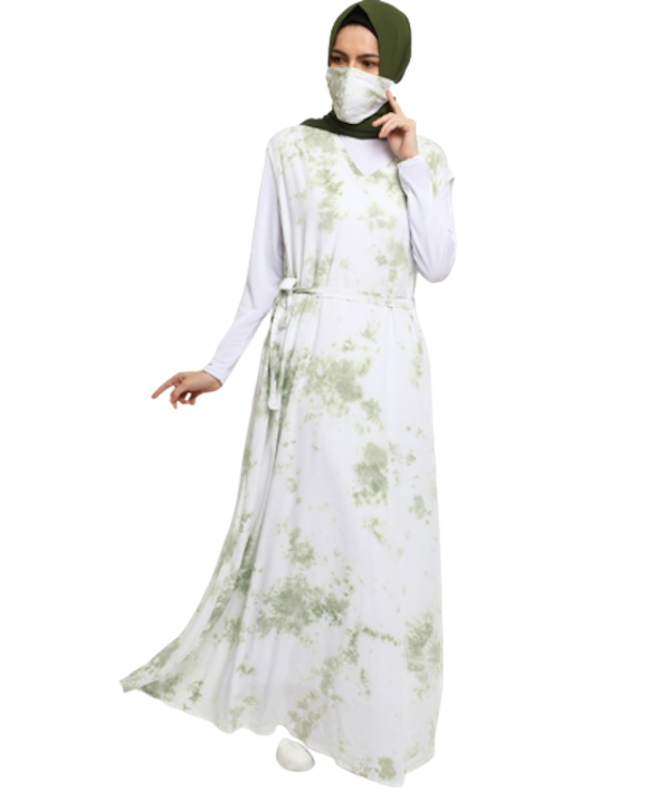 Gamis Fashion Muslim Lavina Dress Tie Dye 2