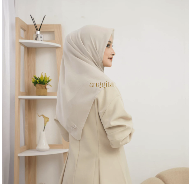  Anggita Hijab Jilbab Zipper Resleting Premium