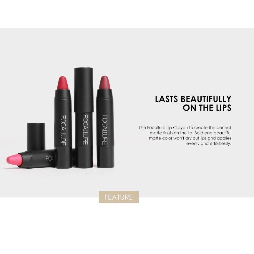 FCL International Indonesia FOCALLURE Matte Lip Crayon - #10 Auburn FA22