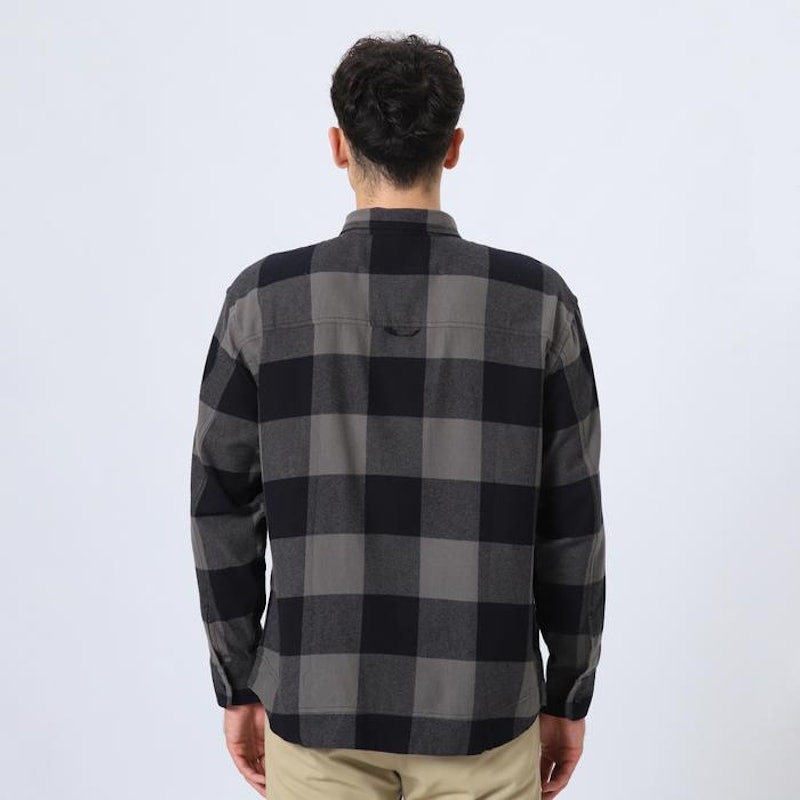 Edwin Jeans Bastien Black Grey Kemeja Flannel Pria 2