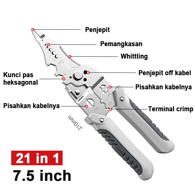 NESO German Tool Wire Stripper 7,5 Inch