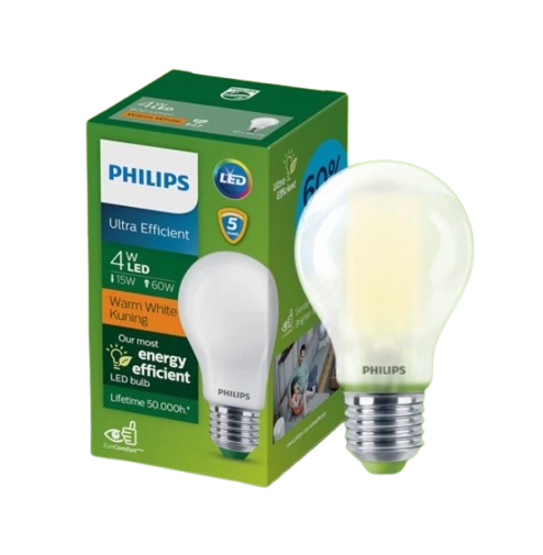 LED Bulb Ultra Efficient Warm White 4W E27 1