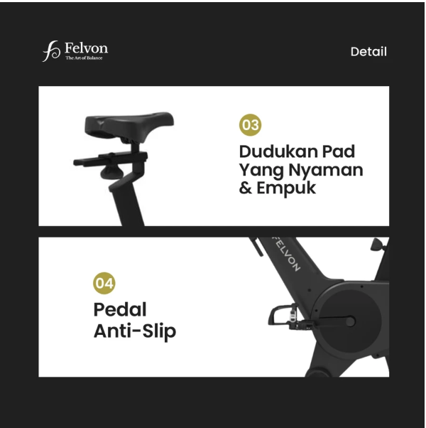 Felvon Indonesia Felvon V1 Auto Resistance Spin Bike