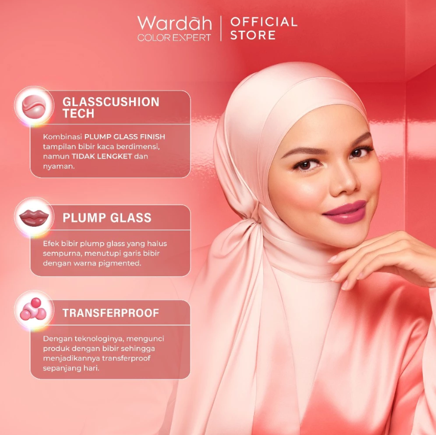 Paragon Technology and Innovation Wardah Glasting Liquid Lip 05 Glazing Berry