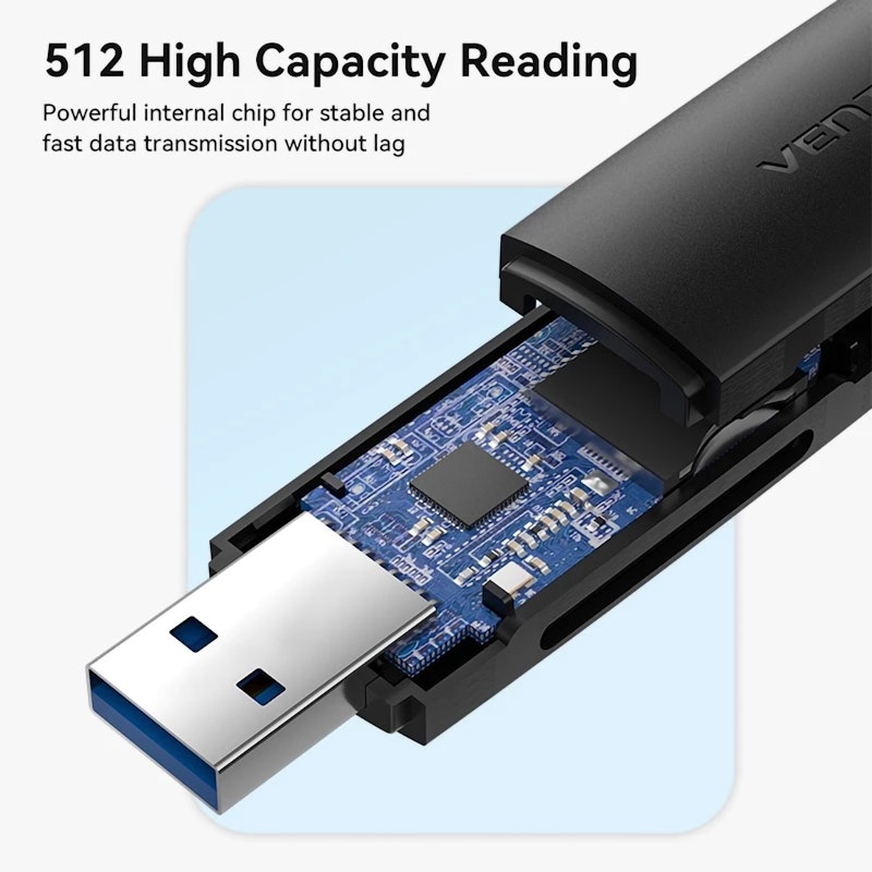 Vention Card Reader USB 3.0 A+C 2-in-1 (SD+TF) 2