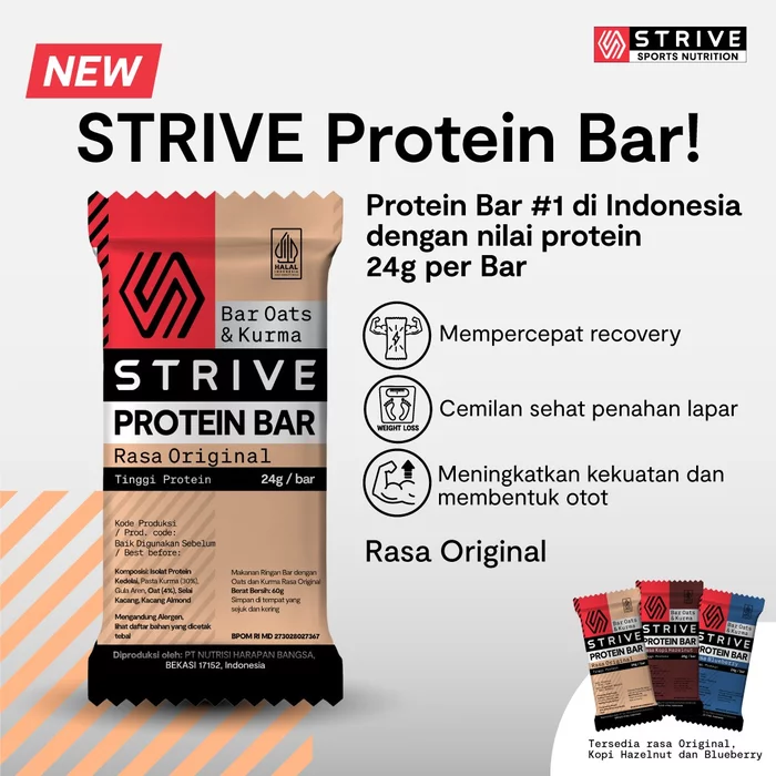 Nutrisi Harapan Bangsa Strive Protein Bar