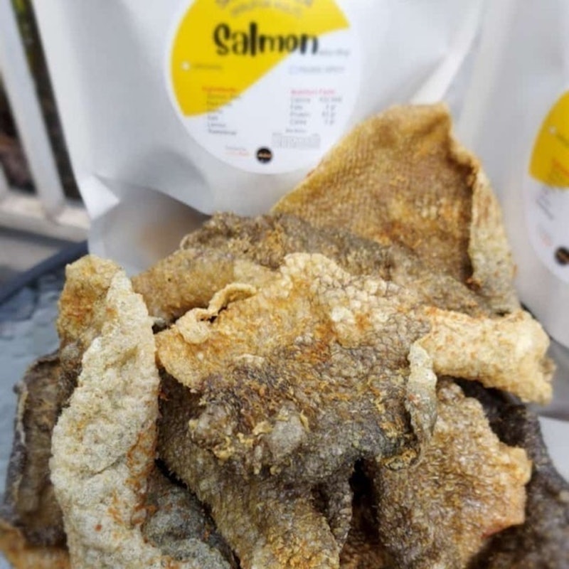 Salmon Skin Cracker 1