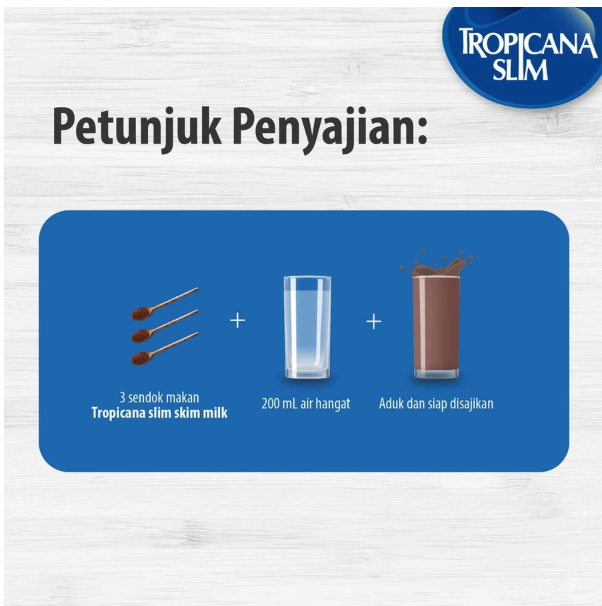 Nutrifood Tropicana Slim Skim Milk Fiber Pro Original 