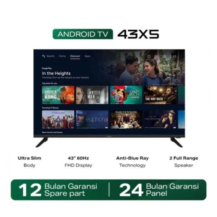 Transsion Holdings Infinix 43" FHD Smart TV 43X5