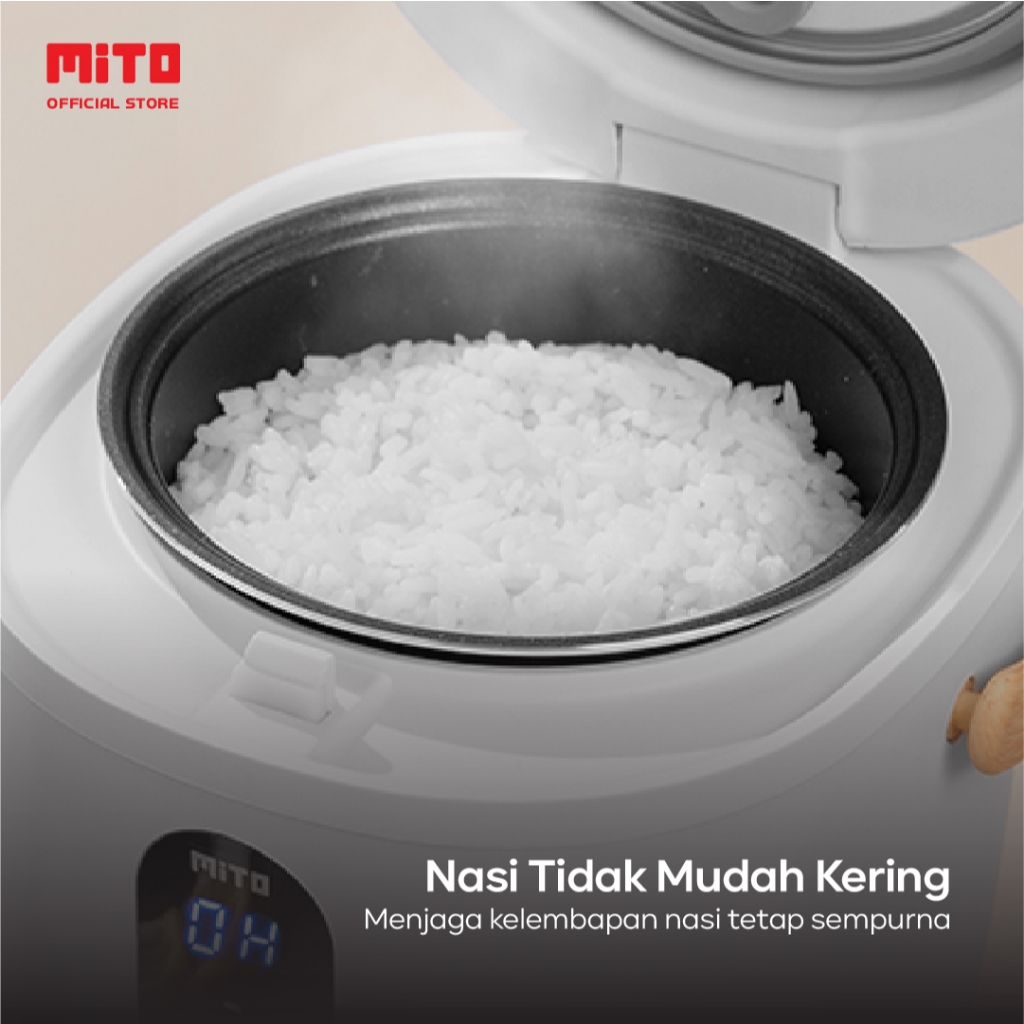 MITO Digital Wood Mini Rice Cooker 0.5L  4