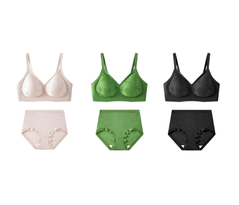 Greney Bra Set Bordir Jacquard Gaya Oriental 1