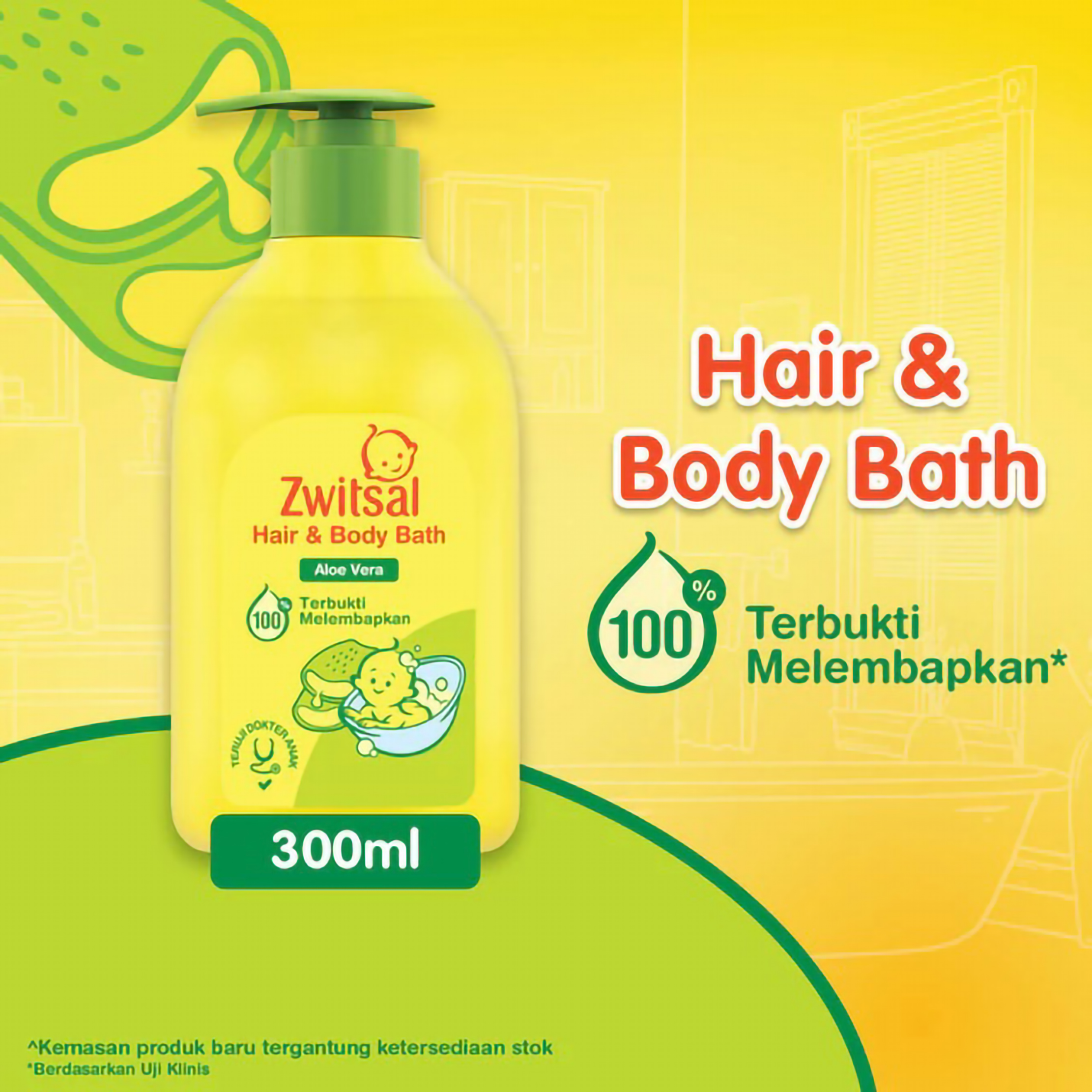 Unilever Indonesia Zwitsal Zwitsal Hair & Body Bath Aloe Vera
