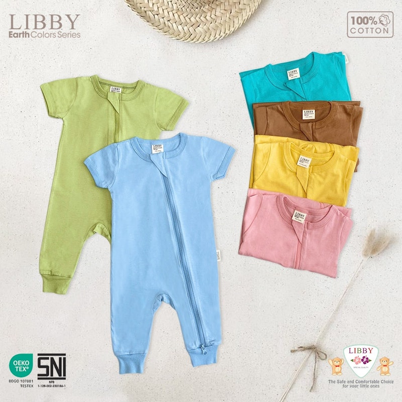Libby Baby Zippy Suit Short Sleeves 4
