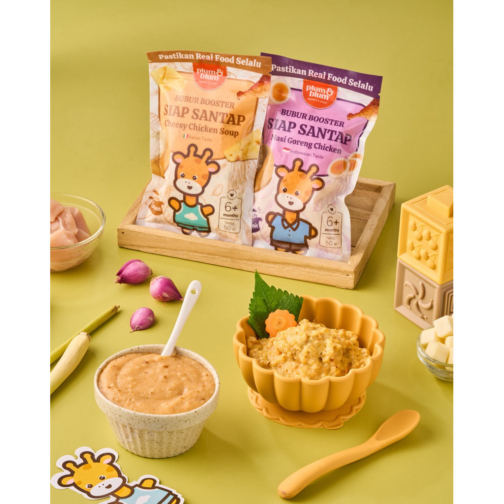 Plum & Blum Bubur Booster Siap Santap Cheesy Chicken Soup 4