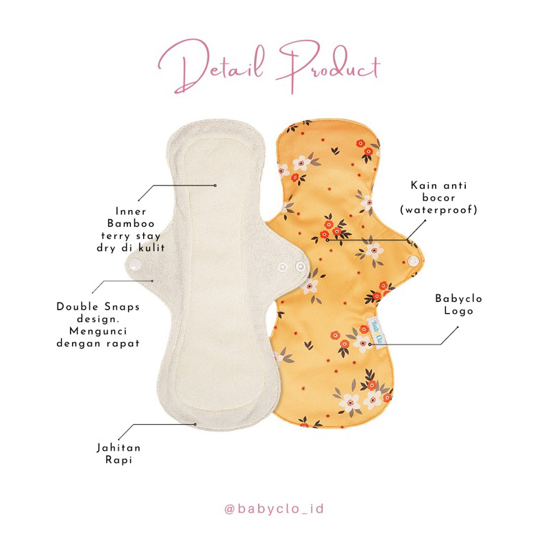 Menstrual Pad Bamboo Terry 2