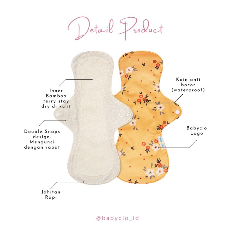 Menstrual Pad Bamboo Terry 2