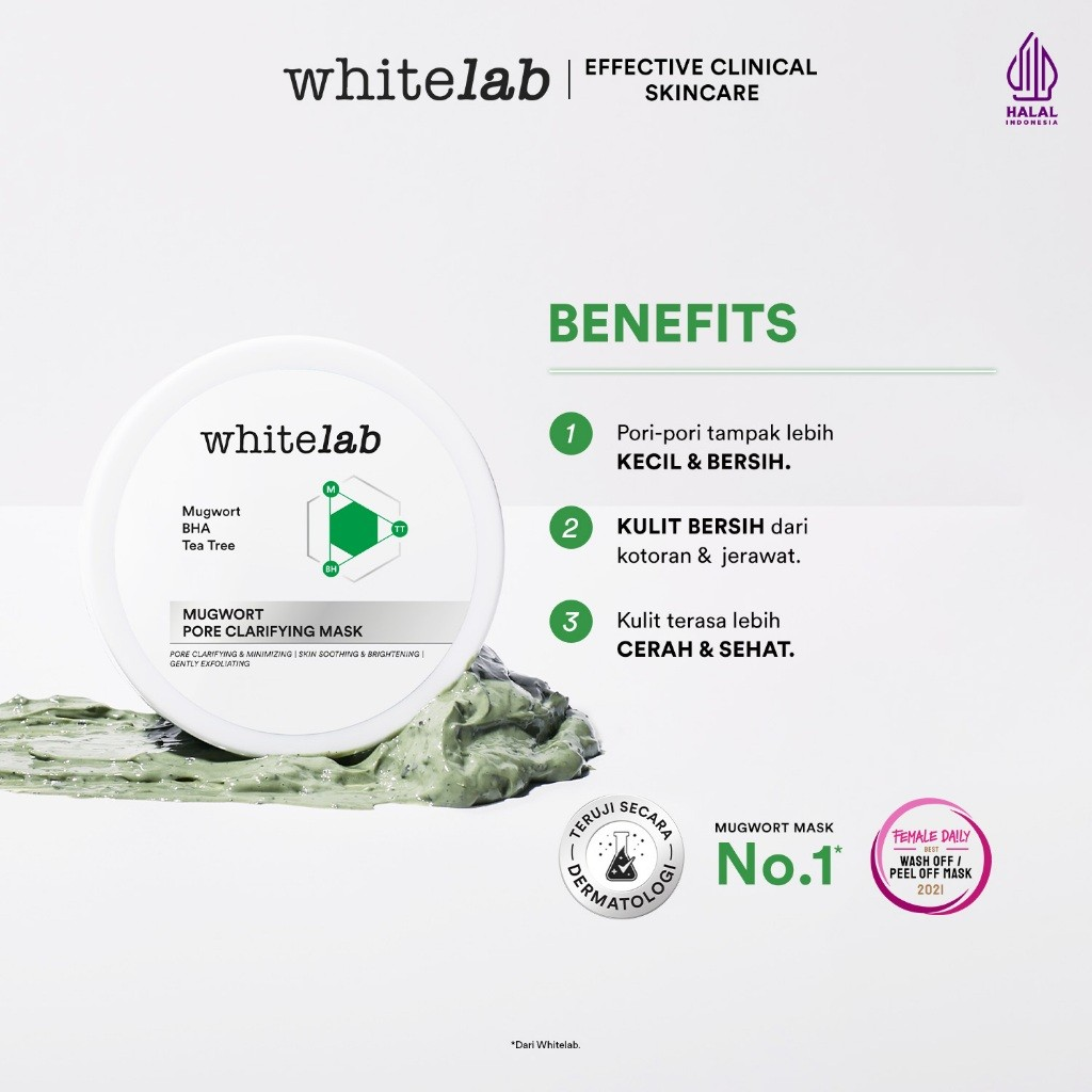 Natura Deca Kosmetika Whitelab Mugwort Pore Clarifying Mask