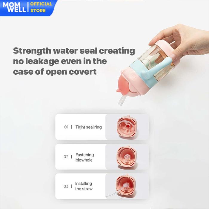 Momwell Momwell Botol Minum Sedotan Training 300ml YSP02