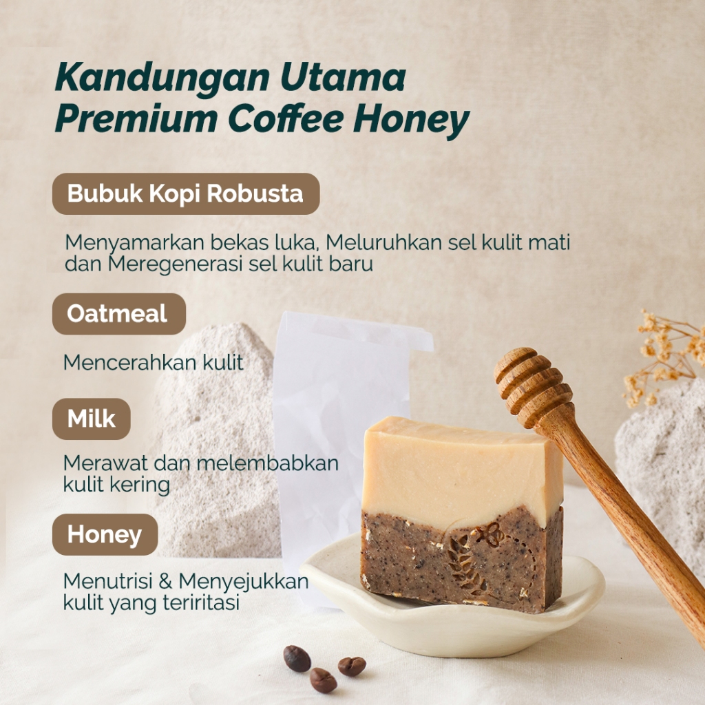 Bionatura Berkat Abadi BioTalk Premium Coffee Honey Barsoap