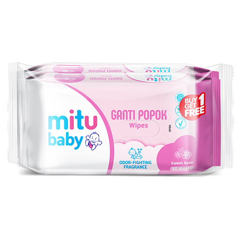 Mitu Baby Ganti Popok Sweet Rose 50 Lembar
