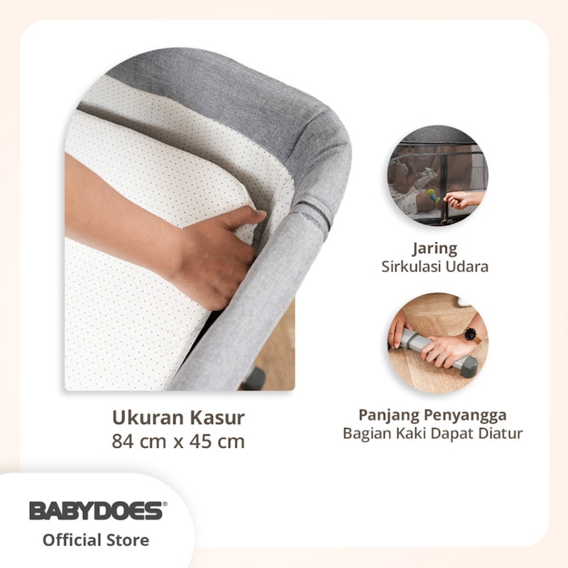 BABYDOES Home Center Sidebed 5